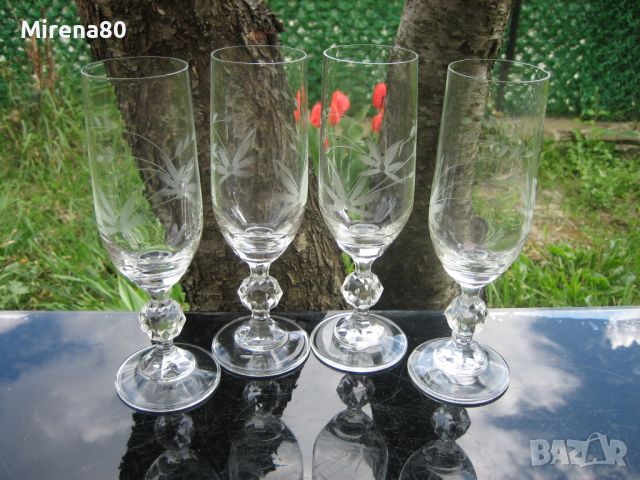 Кристални чаши за бяло вино - 4 бр.