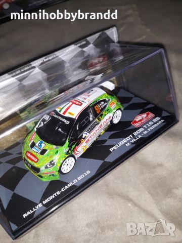 Peugeot 208 T16 R5 Skoda Fabia S2000 Renault Clio Maxi 1.43 Eaglemoss Rally Monte-Carlo, снимка 11 - Колекции - 46522825