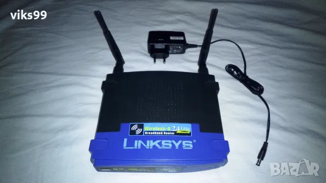 Wi-Fi Рутер Linksys WRT54GS v1.1, снимка 2 - Рутери - 47010812