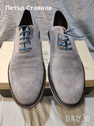 Мъжъки обувки от естествен велур Ortiz&Reed №45, снимка 6 - Ежедневни обувки - 54215919