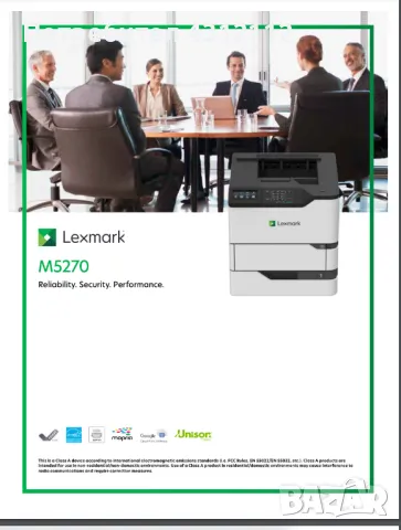 Професионален лазерен принтер Lexmark M5270. Най-висок клас., снимка 7 - Принтери, копири, скенери - 48123013