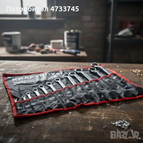 Здрав комплект ключове лули KraftRoyal 6–32 mm — прецизна, корозионно устойчива стомана за труднодос