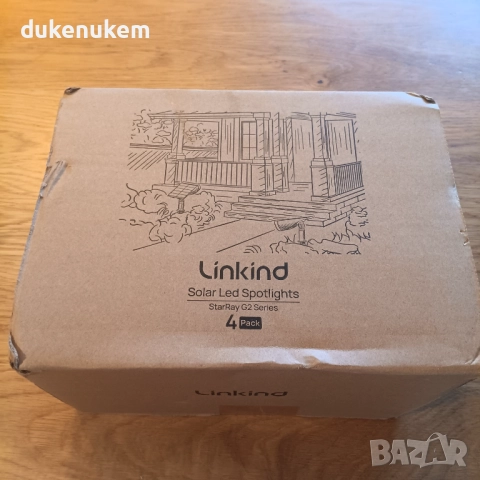 4 броя соларни лампи 800 lm, 22LED, 3000K, IP67, 3 режима, монтаж в земя или стена, снимка 11 - Соларни лампи - 52638096