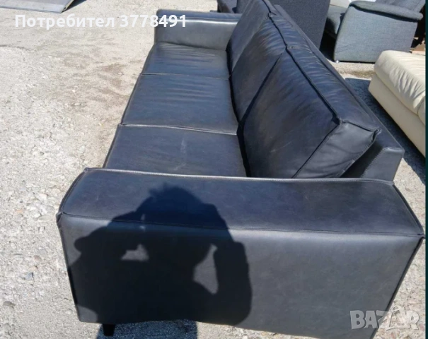 Kожен диван, снимка 4 - Дивани и мека мебел - 54186994