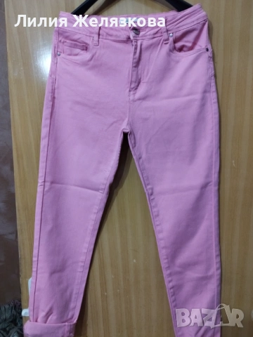 Дамски дънков сет,в розово,ХЛ, снимка 3 - Комплекти - 54128207