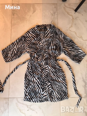 Плажна дреха в зебров принт, снимка 4 - Рокли - 53846086