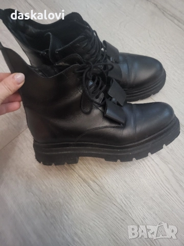 Бианки +подарък ботуши естествена кожа 