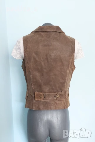 Три различни броя / Марков елек от естествена кожа, един рокерски , снимка 12 - Елеци - 51314004