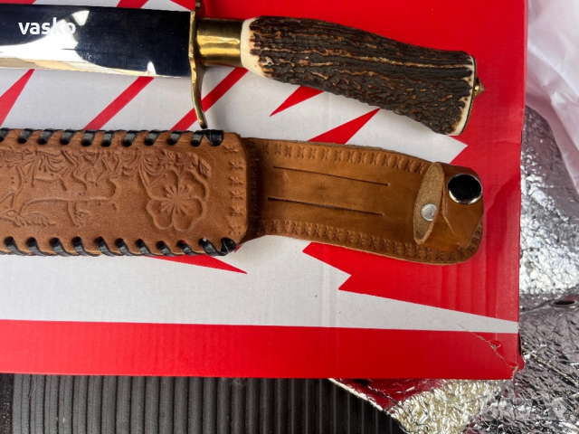 Стар Български,рог,30см,3мм, снимка 2 - Ножове - 52891026