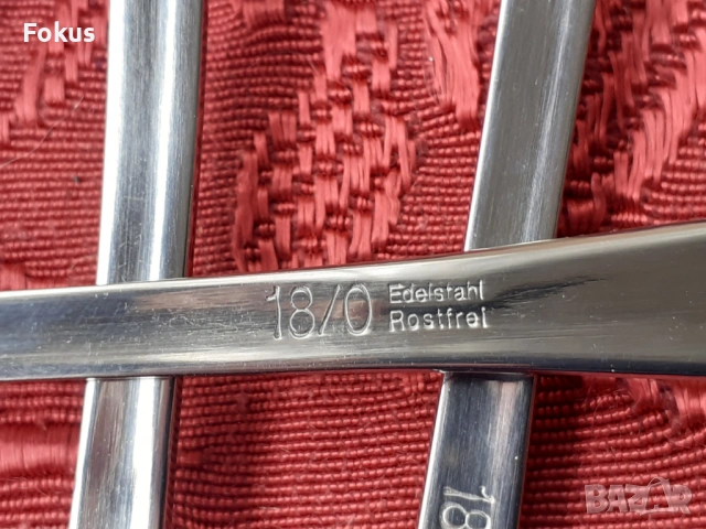 Луксозни прибори вилици Edelstahl Rostfrei - 5 бр. нови, снимка 6 - Антикварни и старинни предмети - 53738208