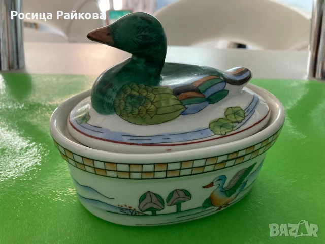 Винтидж ръчно рисувана китайско пате