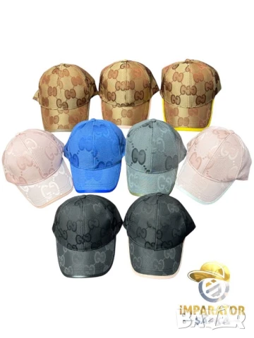 шапки с козирка gucci louis vuitton calvin klein jeans , снимка 2 - Шапки - 50748830