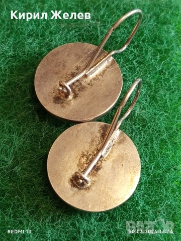 Класически модел сребърни обеци с овални елементи инкрустирани с черен ОНИКС 71441, снимка 4 - Обеци - 54025763