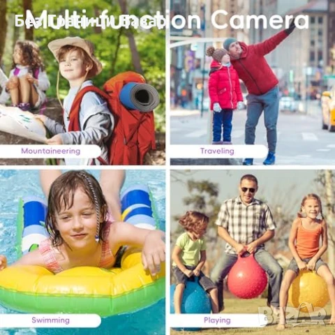 Нова Подводна камера за деца и начинаещи 32GB, 18X зуум, 2.8" екран, снимка 7 - Камери - 50940555