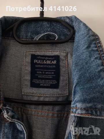 Мъжко дънково яке PULL&BEAR, снимка 3 - Якета - 48248284