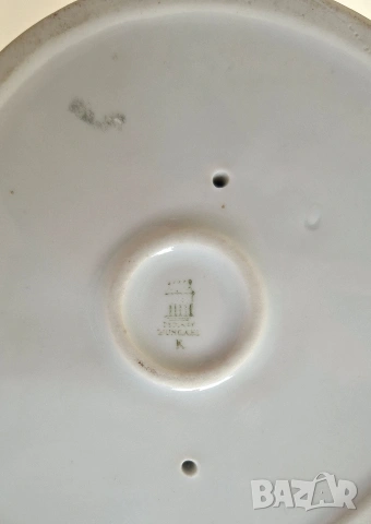 Порцеланова фигурка на две патки - Zsolnay, Унгария от 20те години, снимка 6 - Статуетки - 53840754