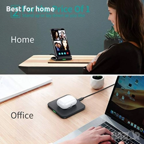 CHOETECH  Qi 10W/7.5W бърза безжична зарядна стойка и подложка , снимка 5 - Безжични зарядни - 51770345