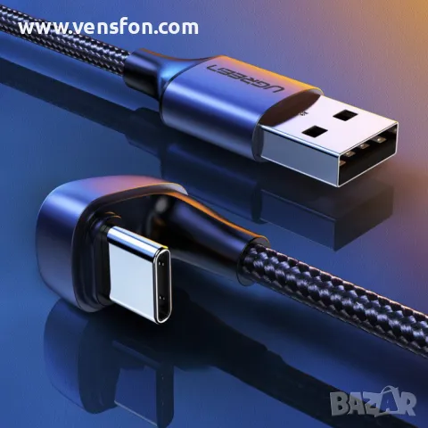 UGREEN кабел USB 2.0 A към C , 1 м /черен/, снимка 4 - USB кабели - 49398972