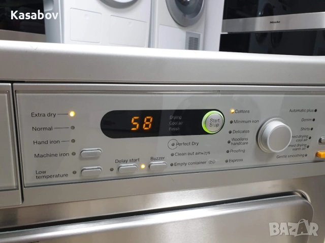 Инокс - Miele T8828C Сушилня - Подсветка - Аларма Миеле 12м Гаранция, снимка 3 - Сушилни - 54273715