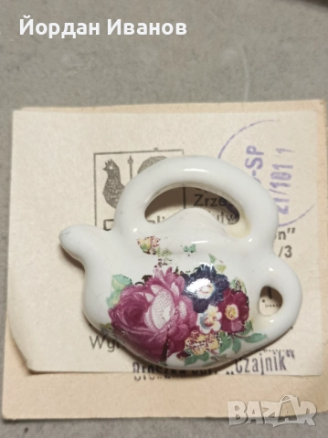 Старинни порцеланови брошки, снимка 4 - Други - 52270490