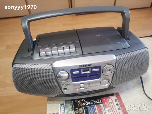 SONY CFD-V7 CD DECK RADIO 0803261921LCHERY1, снимка 3 - Радиокасетофони, транзистори - 53758246