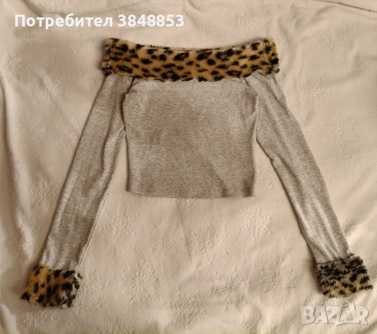 Y2K сив кроп топ