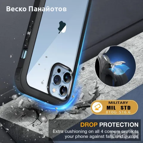 Стъклен калъф-iPhone 13 Pro Max 6,7 инча, снимка 5 - Калъфи, кейсове - 49274113