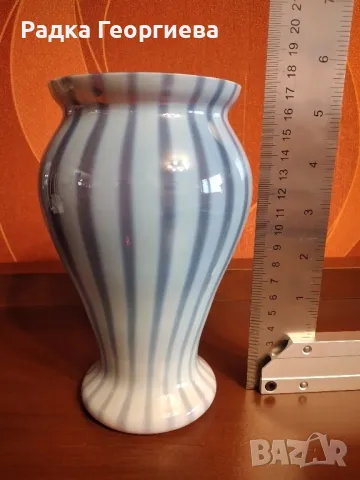 Стъклена ваза, снимка 5 - Вази - 50434600