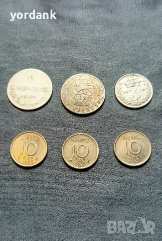 Лот 6 броя сребърни монети