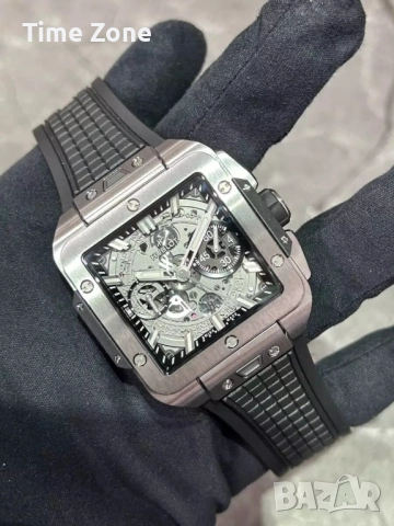 Hublot Square Bang Unico 42mm Chronograph Titanium Skeleton Dial Различни Варианти, снимка 9 - Мъжки - 52996520