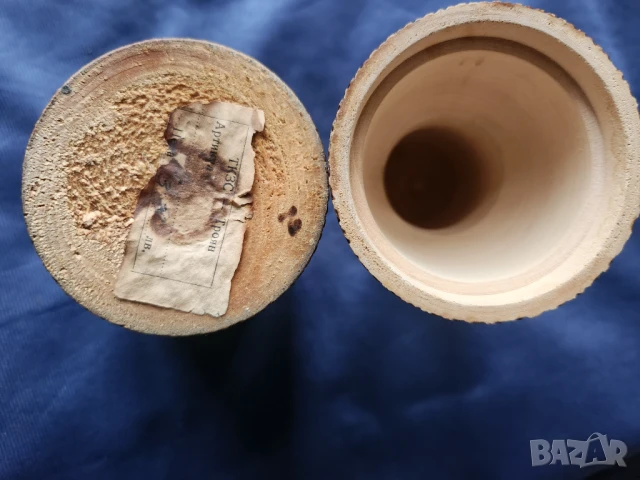 пирографирани: цилиндрична дървена изработка за малка бутилка сливова, бъклица и съд за подправки, снимка 4 - Други ценни предмети - 51244602