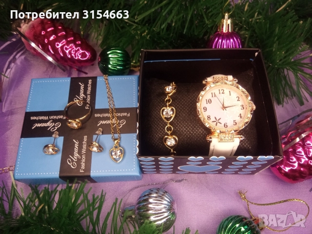 Дамски комплект часовник с бижута , снимка 12 - Бижутерийни комплекти - 52870239