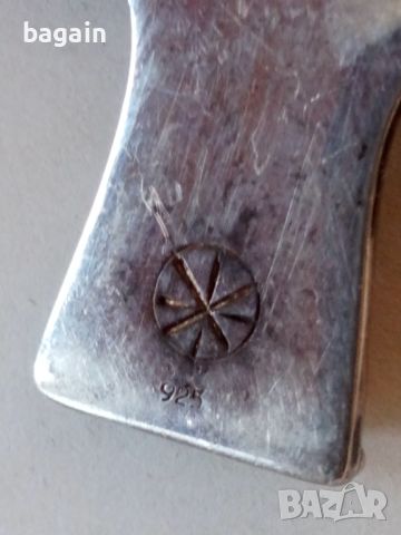 Уникален сребърен кръст с гранулация и ахат., снимка 4 - Колиета, медальони, синджири - 46411993