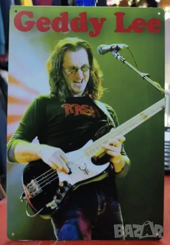 Geddy Lee-метална табела(плакет), снимка 3 - Китари - 47796116