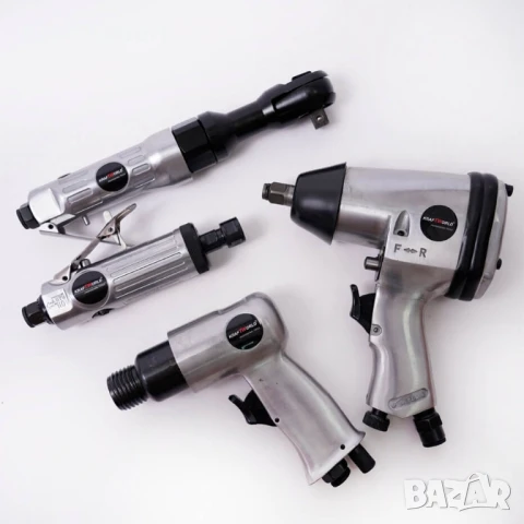 Пневматични инструменти KraftWorld комплект 72 части, снимка 3 - Куфари с инструменти - 50576291