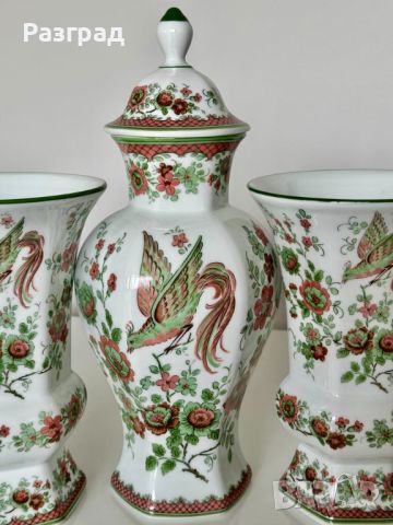 Трио порцеланови вази, снимка 4 - Вази - 45506976
