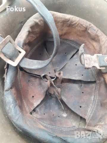 Стара българска военна каска М 36 с подгънат ръб, снимка 5 - Антикварни и старинни предмети - 53499700