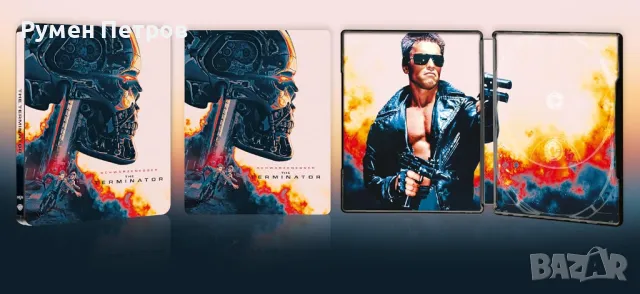 нов 4K + Blu Ray Steelbook - ТЕРМИНАТОР - TERMINATOR - без БГ субтитри, снимка 4 - Blu-Ray филми - 48345573