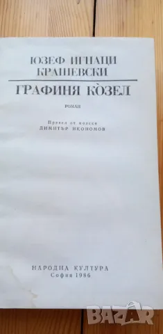 Графиня Козел  - Юзеф Игнаци Крашевски , снимка 2 - Художествена литература - 49248736