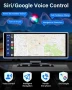 12” уредба за кола Тъч скрийн MP3 Предна 2.5K и задна камера, 64GB, Bluetooth Apple/Android. GPS, снимка 3