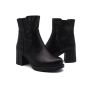 Дамски черни боти от естествена кожа на ток , снимка 3