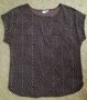Тъничка риза/блуза в сиво-бордо геометричен принт, снимка 1 - Ризи - 45925772