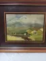 Стар рамкиран авторски акварел подписан Тодор Димитров  63 г, снимка 2