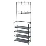 Storage solutions Стойка за дрехи с 4 рафта, 60x26x155 см（SKU:442517）, снимка 1