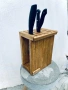 🌿 Организирайте кухнята с ръчно изработени дървени стойки за ножове, снимка 9
