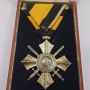Орден за военна заслуга 6 степен Фердинандова емисия с кутия, снимка 3