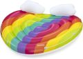 Bestway Надуваем плажен дюшек за 2 души Rainbow за деца и възрастни 1,75 m x 1,63 m, снимка 1 - Надуваеми легла - 45639708