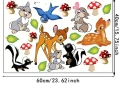 Бамби Тропчо самозалепващи стикери стикер за детска стая стена мебел декор самозалепващ, снимка 3