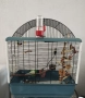 Вълнисти папагалчета с клетка, снимка 1