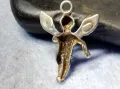 ФИГУРАЛЕН СРЕБЪРЕН ПЕНДАНТ АМУРЧЕ / АНГЕЛЧЕ СРЕБРО 925 РЪЧНА АР НУВО СТИЛ МАЙСТОРСКА РАБОТА 19466, снимка 7
